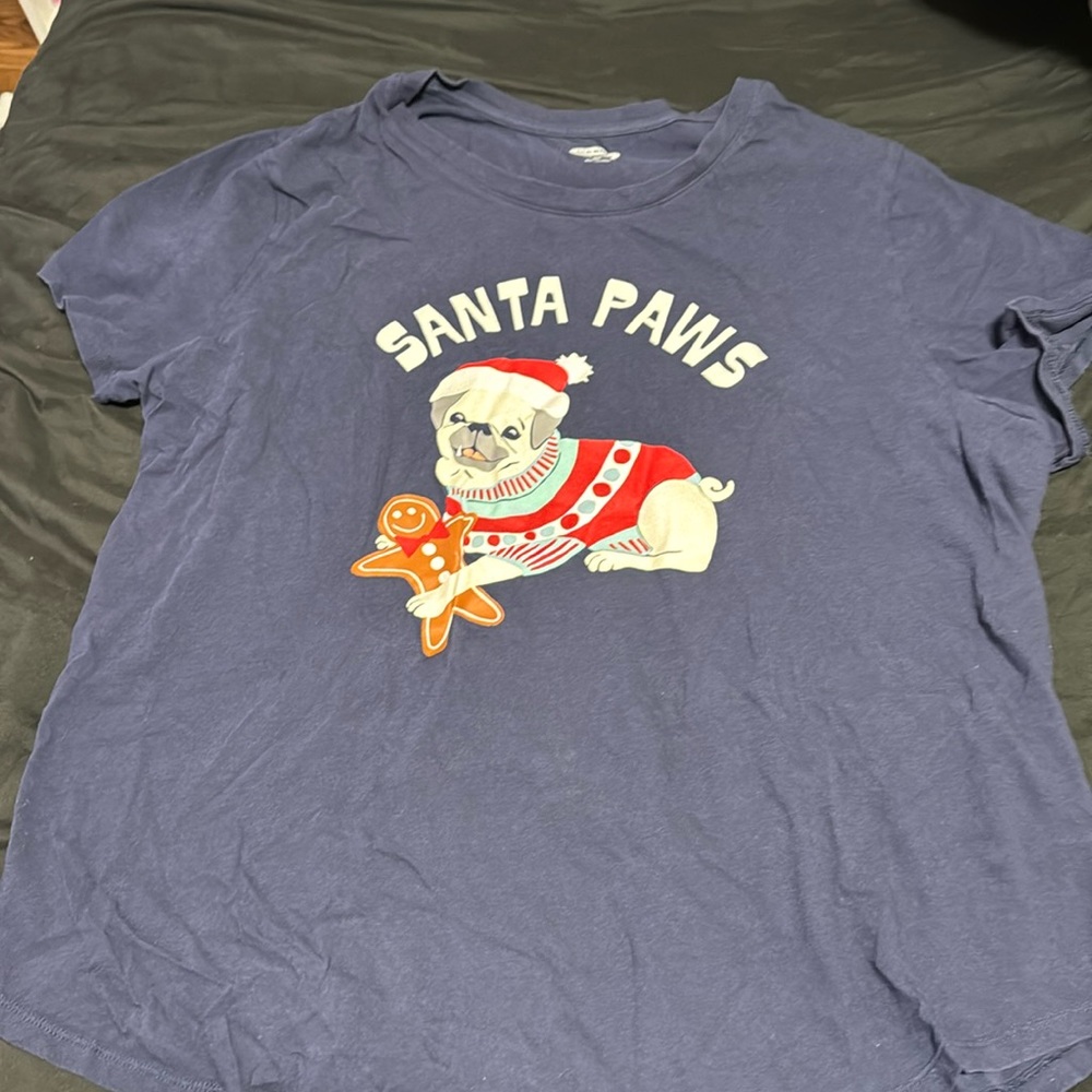 Santa paws shirt